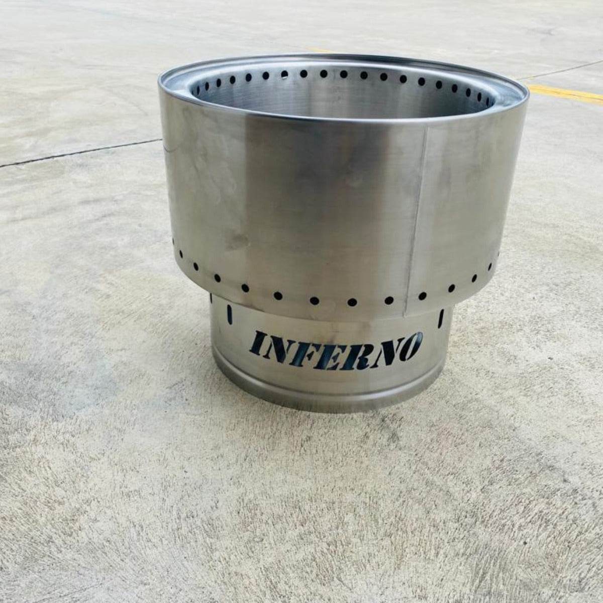 Inferno Smokeless Stainless Steel Fire Pit & Grill - Medium | Outdoorium