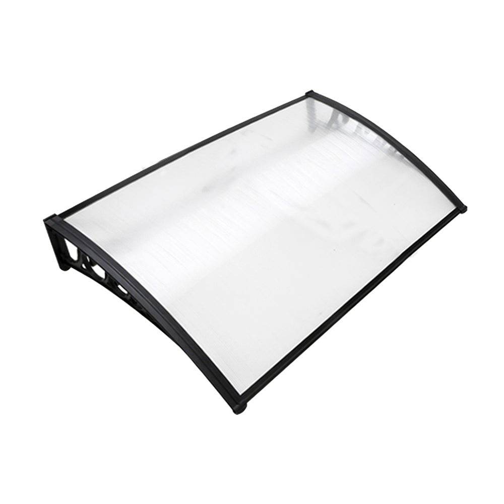 Instahut Window Door Awning 1mx1.5m Transparent Hollow Sheet Plastic Frame | Outdoorium