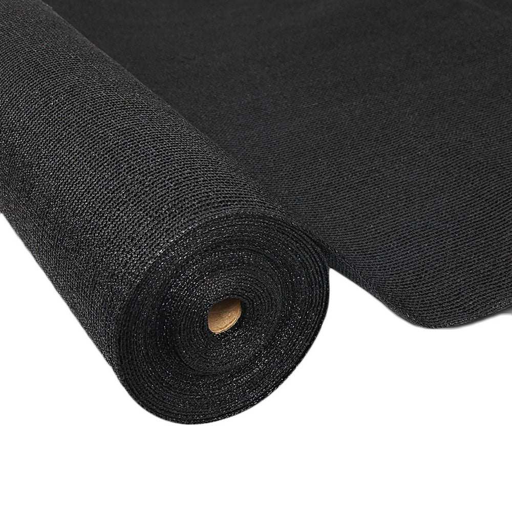 Instahut 3.66 x 20m Shade Sail Cloth - Black - Outdoorium