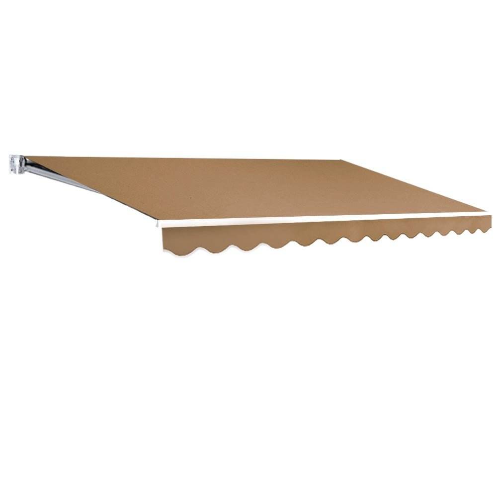 Instahut Retractable Folding Arm Awning Manual Sunshade 4Mx2.5M Beige | Outdoorium