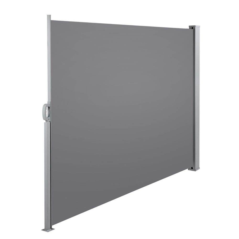 Instahut Retractable Side Awning Shade 1.8 x 3m - Grey | Outdoorium