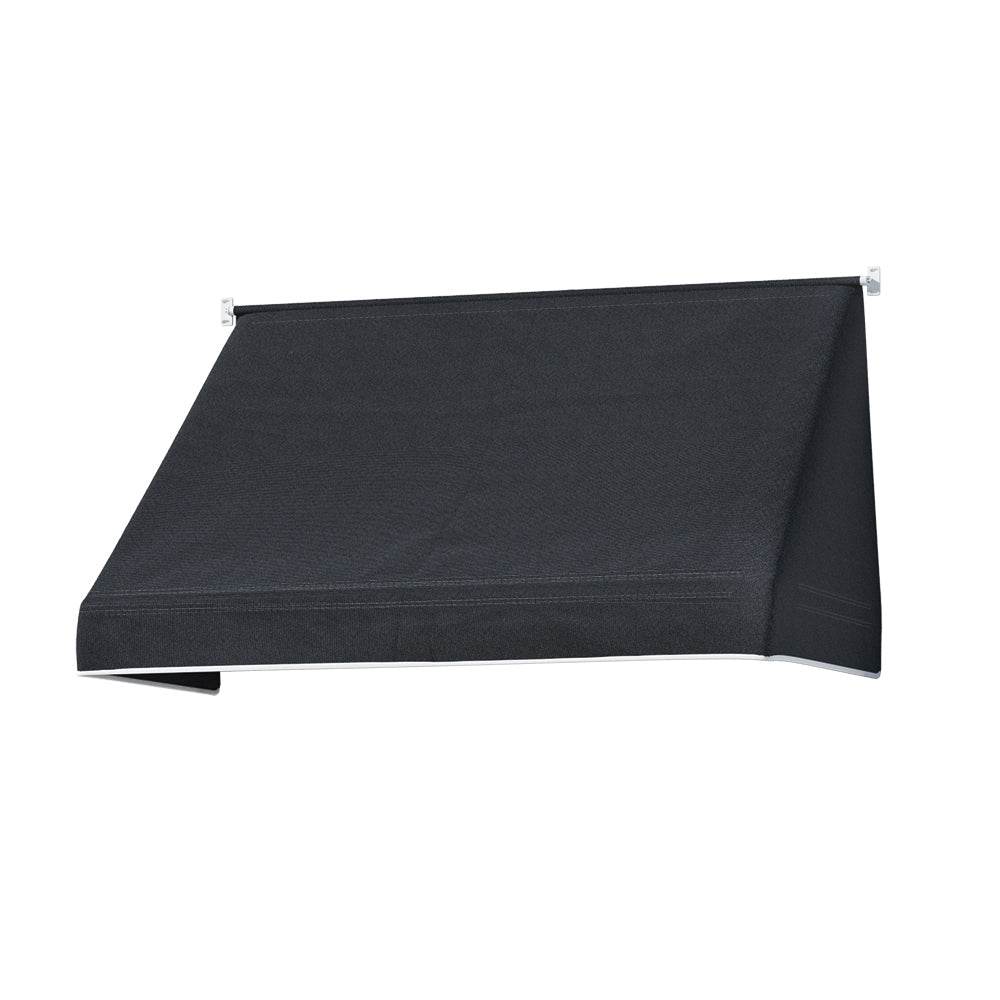 Instahut Window Door Awning 1.2mx0.6mx0.6m Black Polyester Fabric Steel Frame | Outdoorium