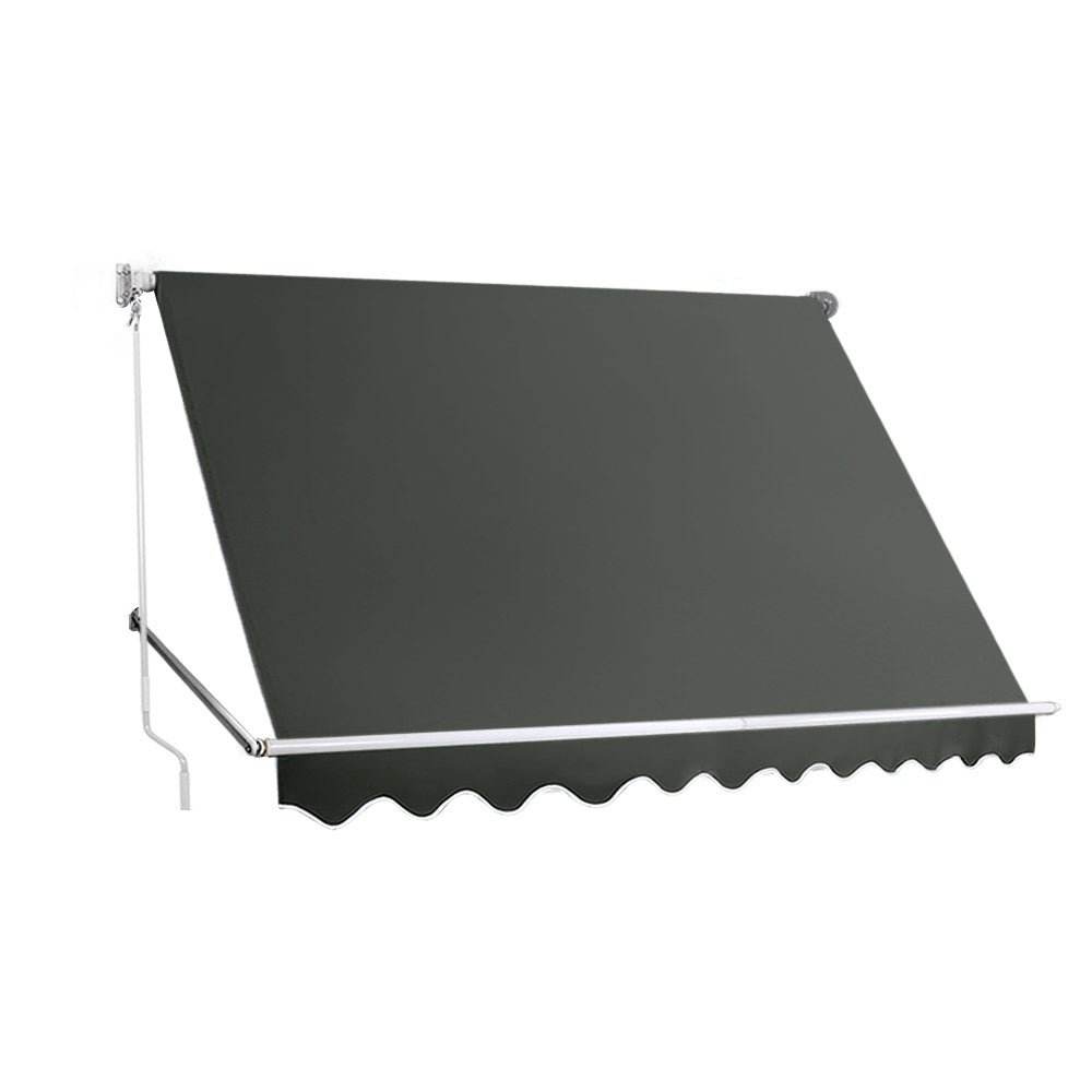 Instahut Window Fixed Pivot Arm Awning Patio Outdoor Blinds Retractable 2.8X2.1M | Outdoorium