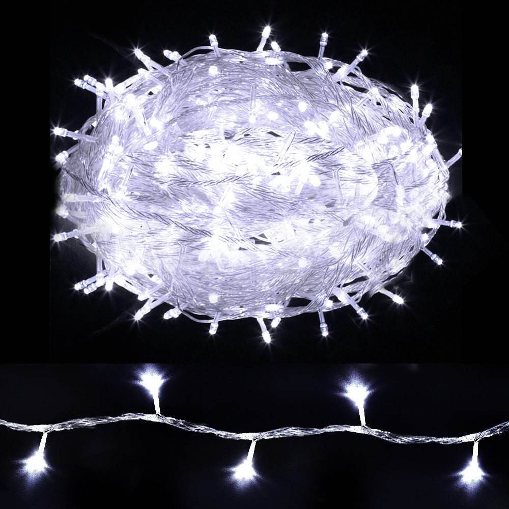 100M Christmas Lights String Fairy Light 500 LED Cool White Jingle Jollys | Outdoorium
