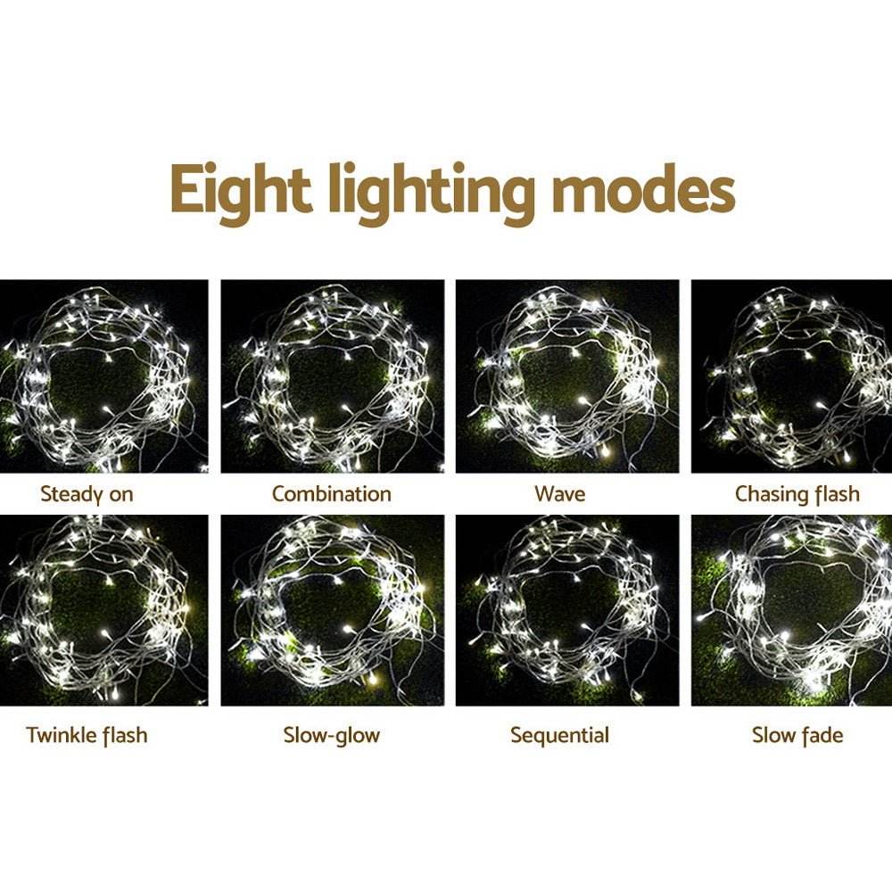 100M Christmas Lights String Fairy Light 500 LED Cool White Jingle Jollys | Outdoorium