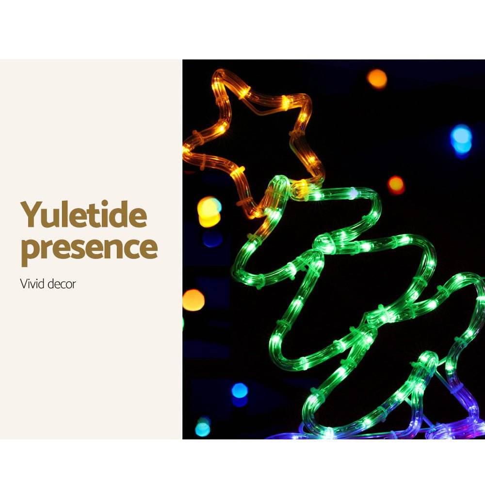 2.1M Christmas Lights 631 LED Train Motif Light Decorations Jingle Jollys | Outdoorium