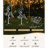 1X Christmas Lights Reindeer Sleigh 120 LED Decorations Jingle Jollys | Outdoorium