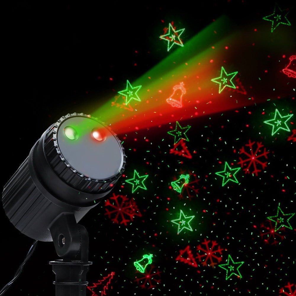 Jingle Jollys Moving LED Lights Laser Projector Landscape Lamp Christmas Decor - Outdoorium