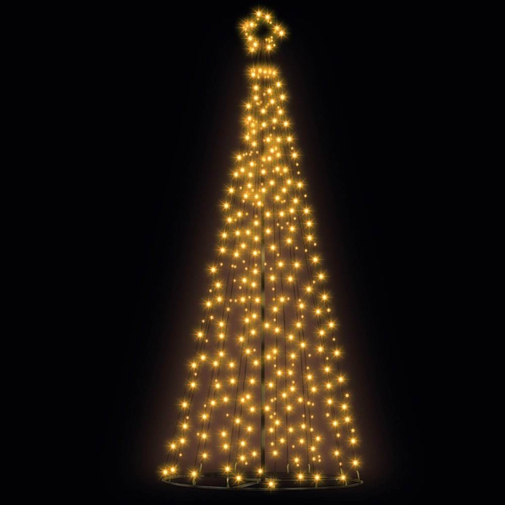 3.6M Christmas Tree LED Solar Warm Jingle Jollys | Outdoorium