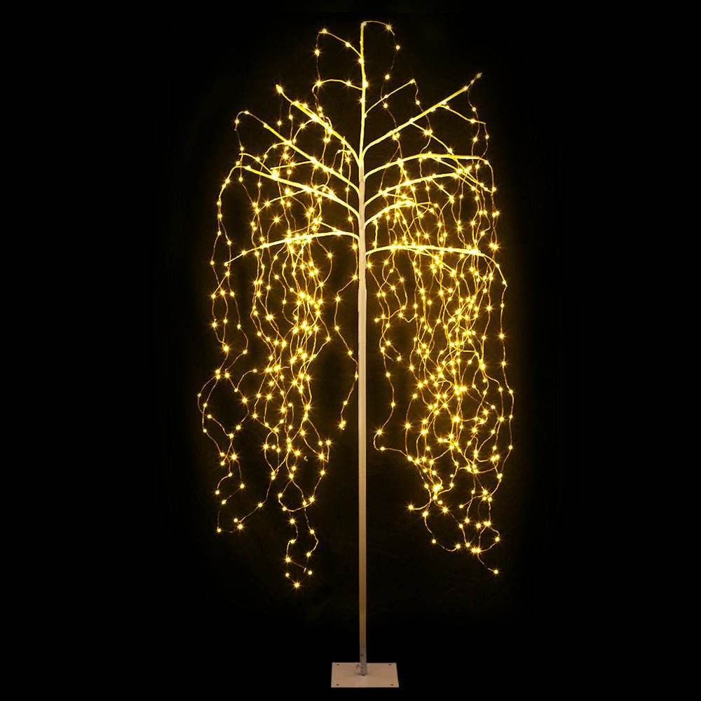 2.1M Christmas Tree 600 LED Solar Jingle Jollys | Outdoorium