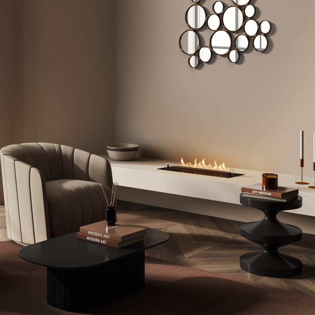 Planika NEO 1000 Fireplace Insert - Electric Only Connection & Flue Free | Outdoorium