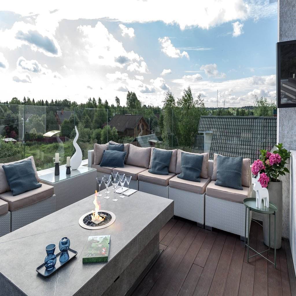 Planika Galio Outdoor Gas Fire Pit Insert Automatic | Outdoorium