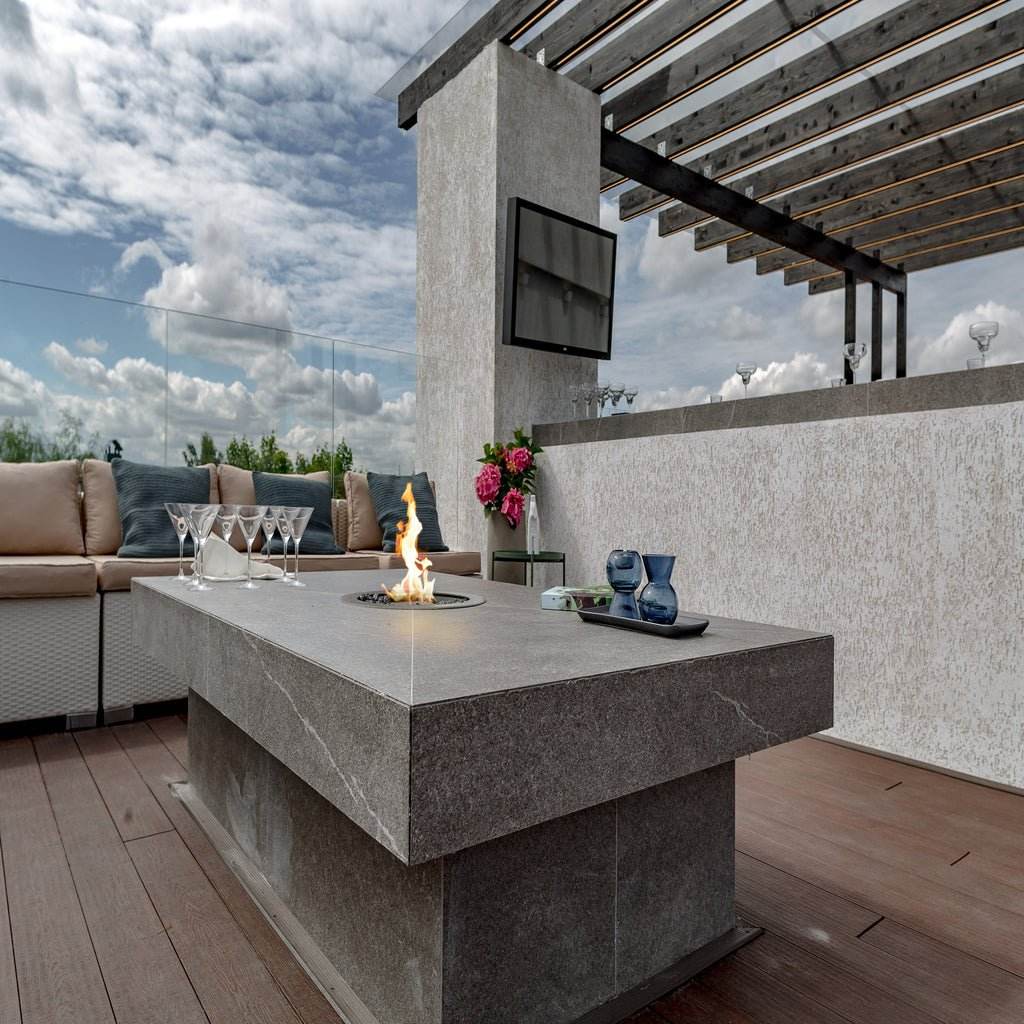 Planika Galio Outdoor Gas Fire Pit Insert Automatic | Outdoorium