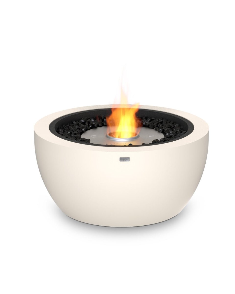 EcoSmart Pod 30 Fire Pit Bowl - Natural + Black Burner - Outdoorium