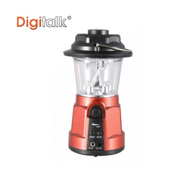 Portable Dynamo LED Lantern Radio with Built-In Compass - Outdoorium