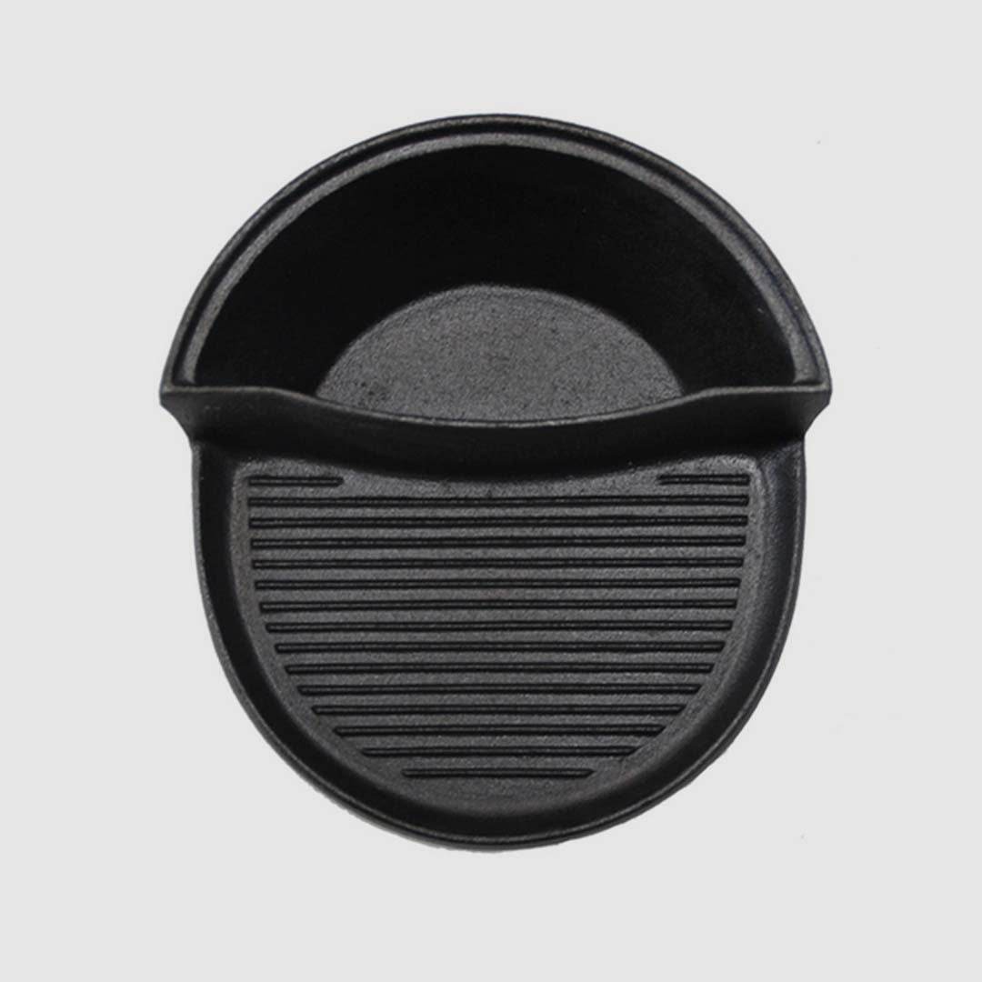 SOGA 2 in 1 Cast Iron Ribbed Fry Pan Skillet Griddle BBQ and Steamboat Hot Pot | Outdoorium