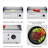 SOGA 2200W Stainless Steel Ribbed Griddle Commercial Grill BBQ Hot Plate 56*48*23 | Outdoorium
