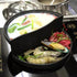 SOGA 2X 2 in 1 Cast Iron Ribbed Fry Pan Skillet Griddle BBQ and Steamboat Hot Pot | Outdoorium