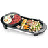 SOGA 2X 2 in 1 Electric Non - Stick BBQ Teppanyaki Grill Plate Steamboat Dual Sided Hotpot | Outdoorium