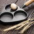 SOGA 2X 3 Mold Cast Iron Breakfast Fried Egg Pancake Omelette Fry Pan | Outdoorium