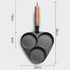 SOGA 2X 3 Mold Cast Iron Breakfast Fried Egg Pancake Omelette Fry Pan | Outdoorium
