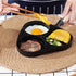 SOGA 2X 3 Mold Cast Iron Breakfast Fried Egg Pancake Omelette Fry Pan | Outdoorium