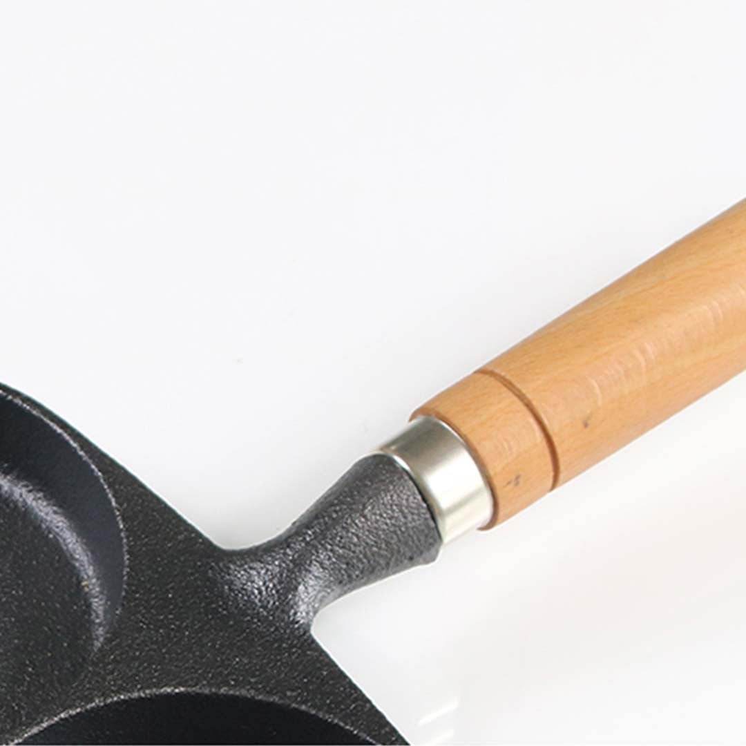 SOGA 2X 3 Mold Cast Iron Breakfast Fried Egg Pancake Omelette Fry Pan | Outdoorium