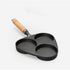 SOGA 2X 3 Mold Cast Iron Breakfast Fried Egg Pancake Omelette Fry Pan | Outdoorium