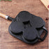SOGA 2X 4 Mold Cast Iron Breakfast Fried Egg Pancake Omelette Fry Pan | Outdoorium