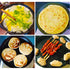 SOGA 2x Cast Iron Frying Pan Skillet Coating Steak Sizzle Platter 30cm | Outdoorium