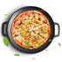 SOGA 2x Cast Iron Frying Pan Skillet Coating Steak Sizzle Platter 30cm | Outdoorium