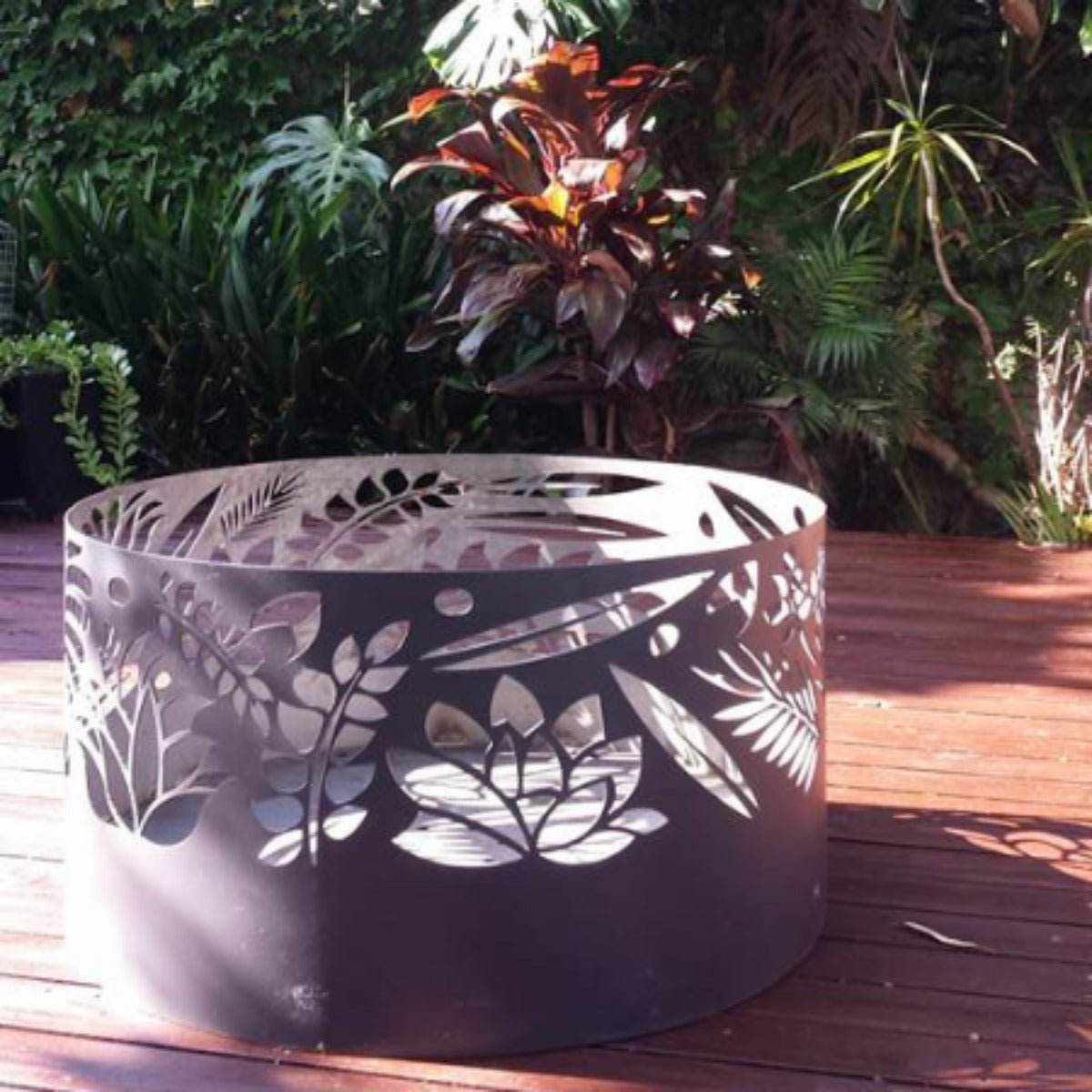 Squat Round Fire Pit | 7+ Patterns | 3 Colours | Australian Made | Outdoorium
