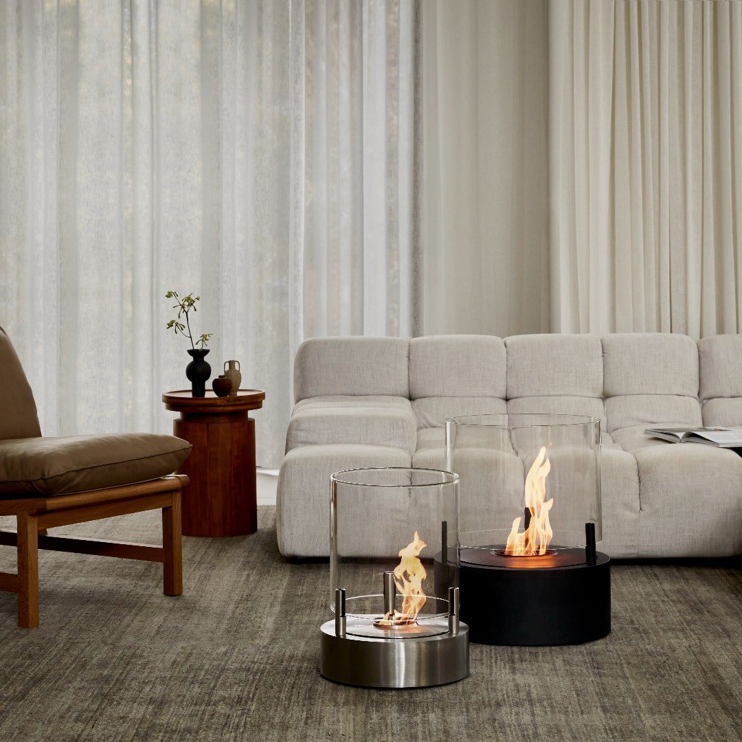 EcoSmart T-Lite 8 Designer Fireplace - Black - Outdoorium
