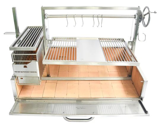 TAGWOOD BBQ XL Built-In Argentine Wood Fire &amp; Charcoal Grill OPEN FIRE COOKING | BBQ25SS - Outdoorium