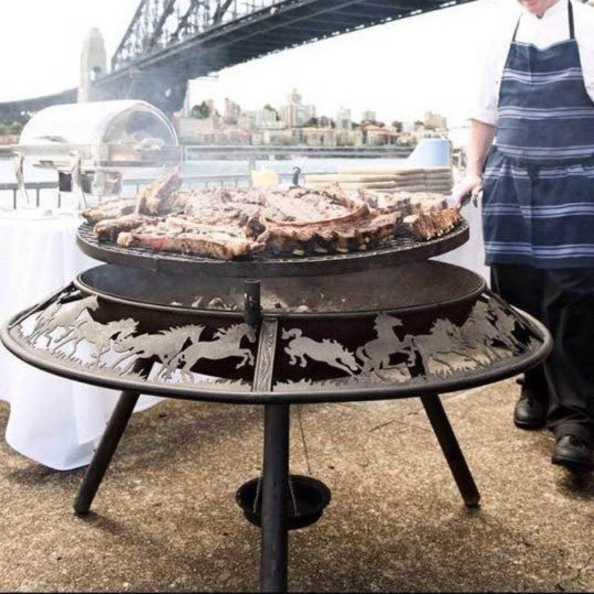 Ultimate BBQ Fire Pit 90cm | Outdoorium