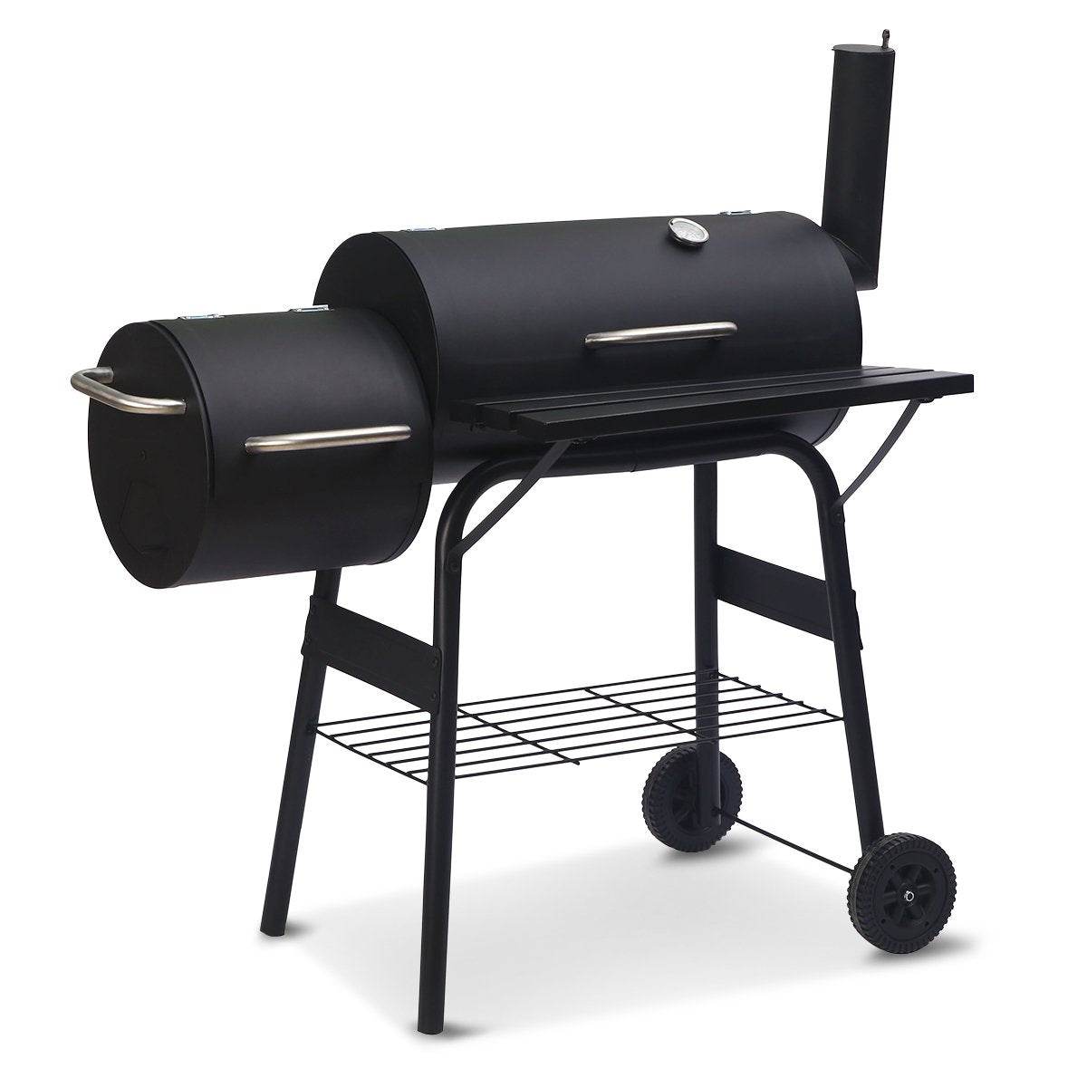 Wallaroo 2 - in - 1 Outdoor Barbecue Grill & Offset Smoker | Outdoorium