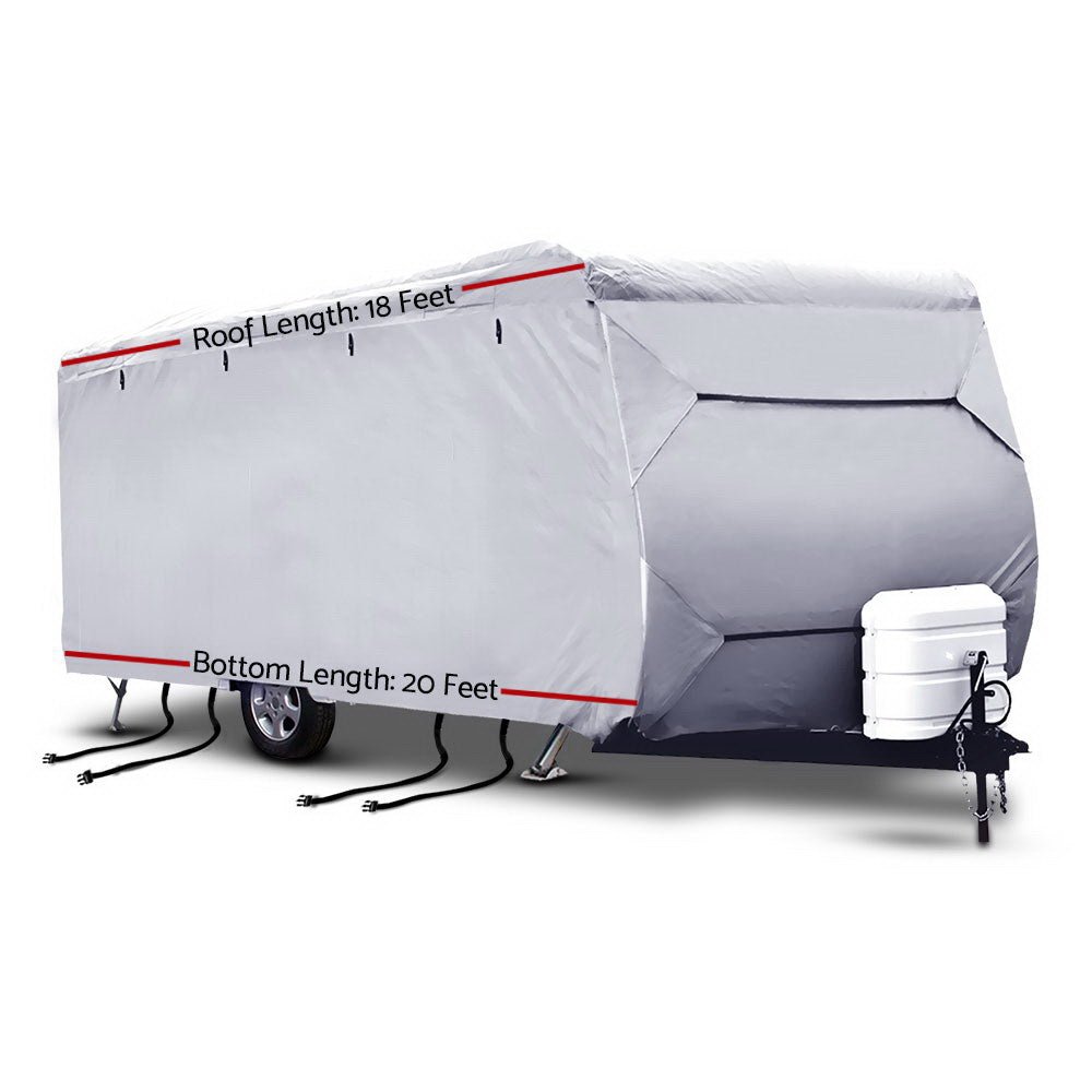 Weisshorn 18-20ft Caravan Cover Campervan 4 Layer UV Water Resistant - Outdoorium