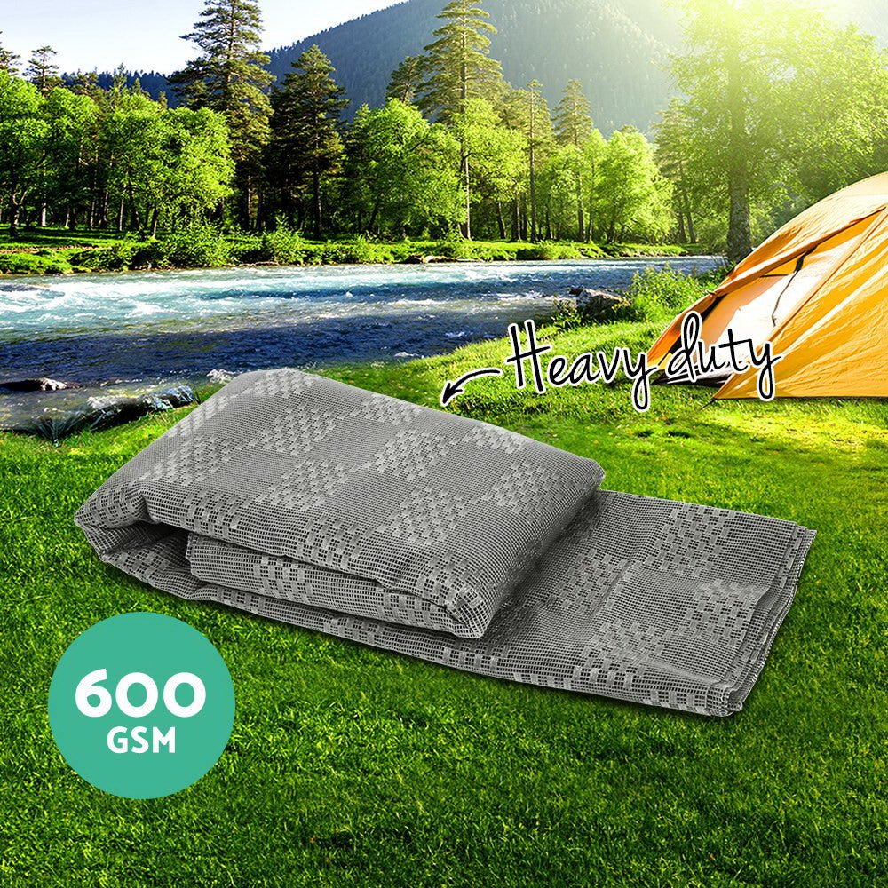 Weisshorn 5M X 2.5M Annex Matting 600 GSM Floor Mats Mesh Caravan Parks Camping - Outdoorium