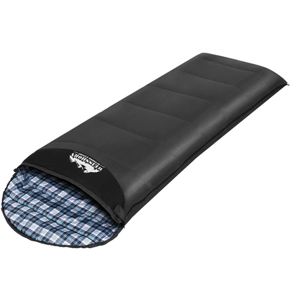 Weisshorn Sleeping Bag Single Thermal Camping Hiking Tent Grey 0�C | Outdoorium