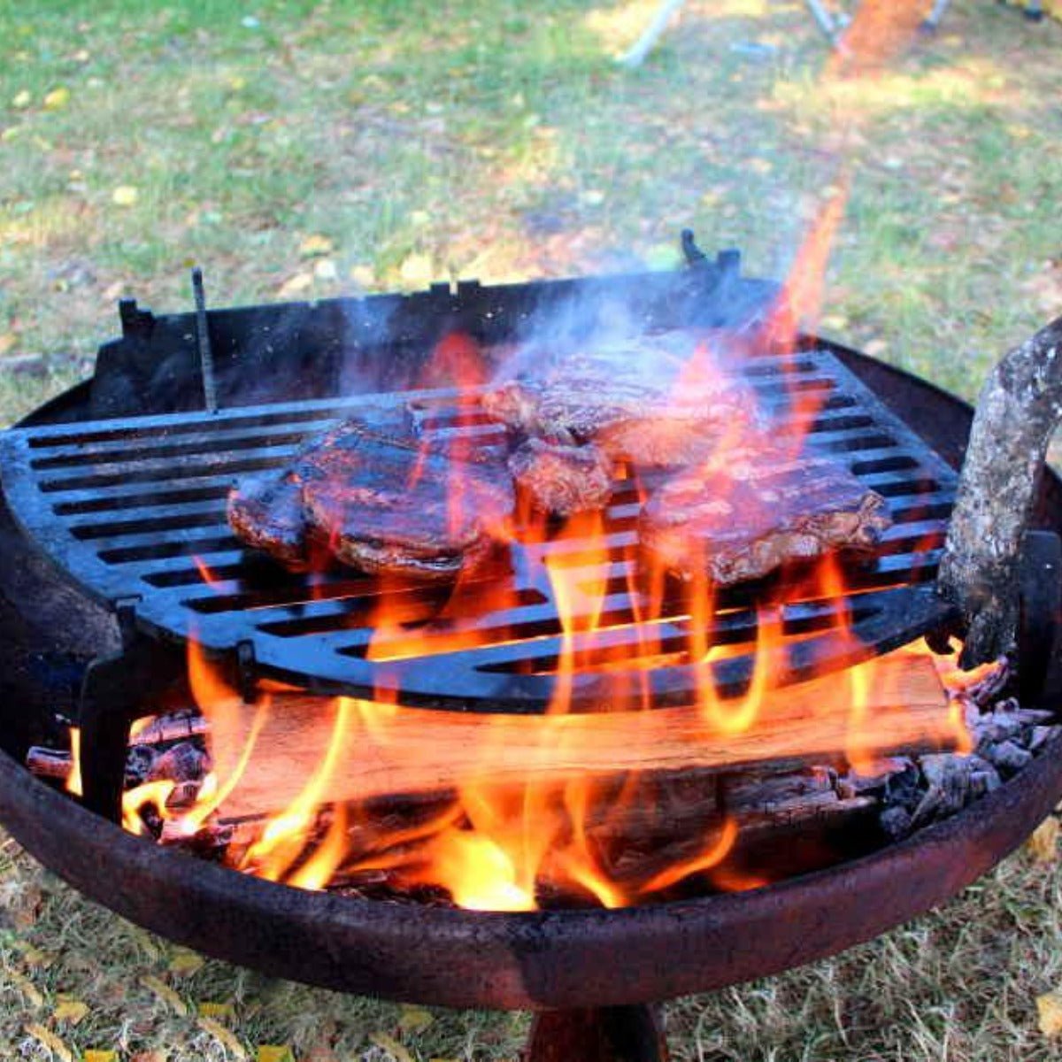 Yabbi Fire Pit 65cm &amp; Barramundi BBQ - Outdoorium