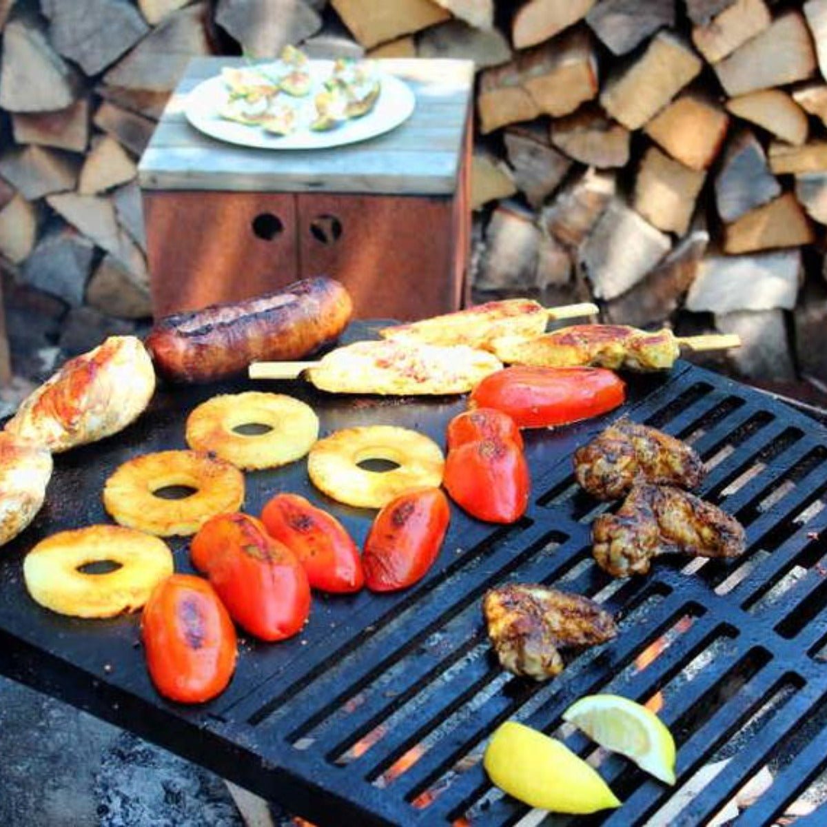 Yabbi Fire Pit 80cm & Barramundi BBQ - Outdoorium