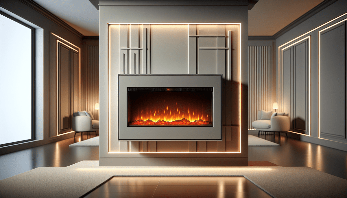 Amantii electric fireplace in a stylish feature wall setting