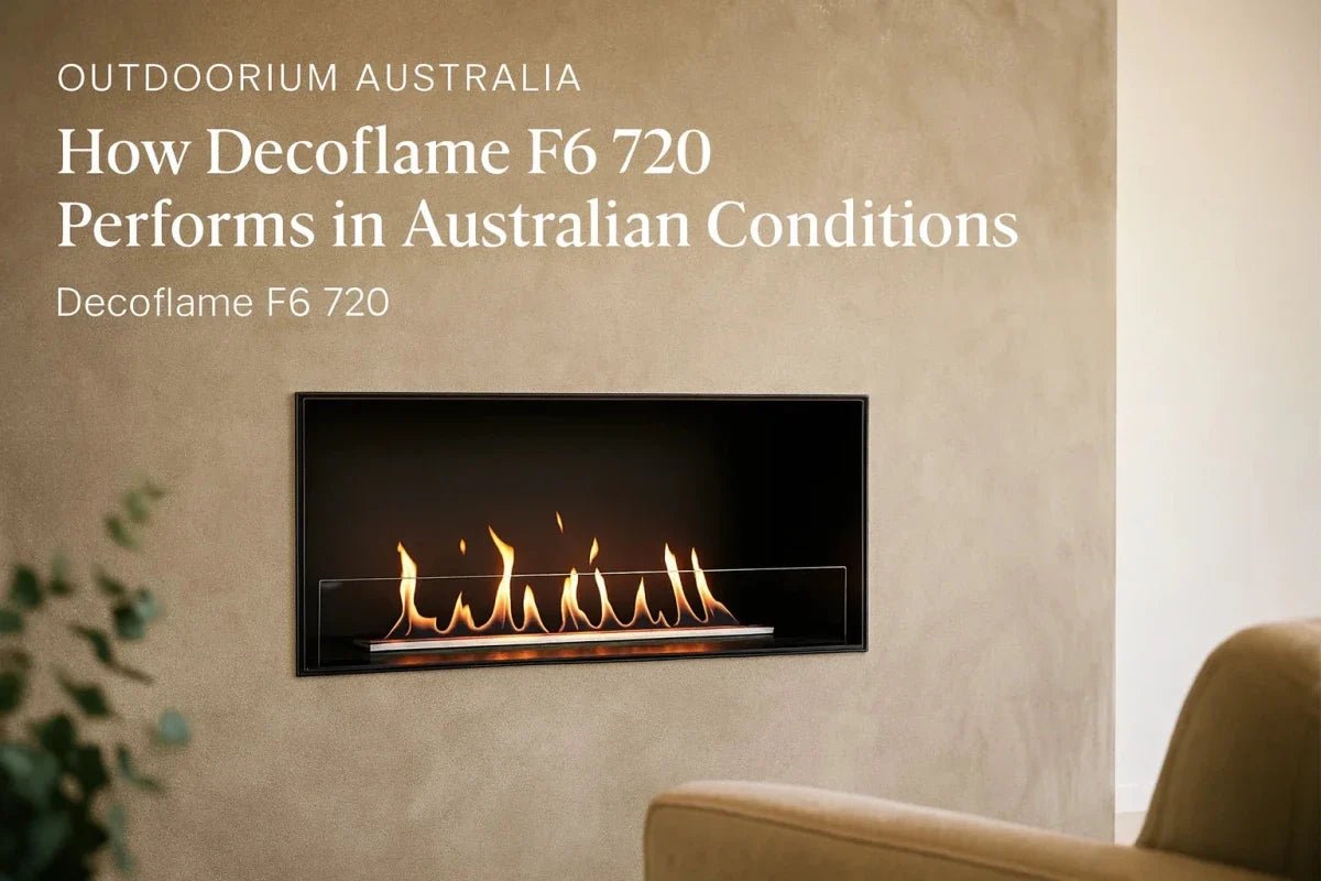 Decoflame Denver F6 720 automatic bioethanol fireplace in a contemporary interior