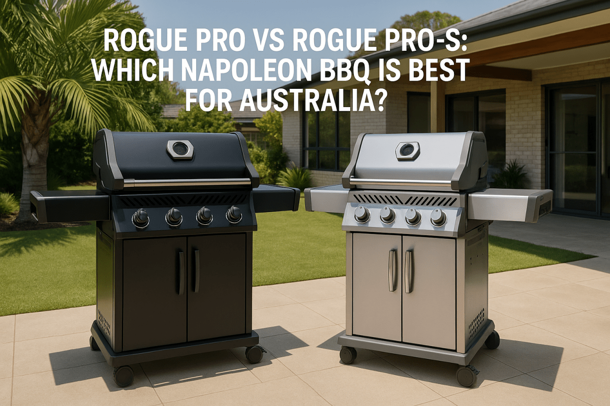 Napoleon 700 Series built-in stainless steel BBQ in a premium Australian outdoor kitchen.
