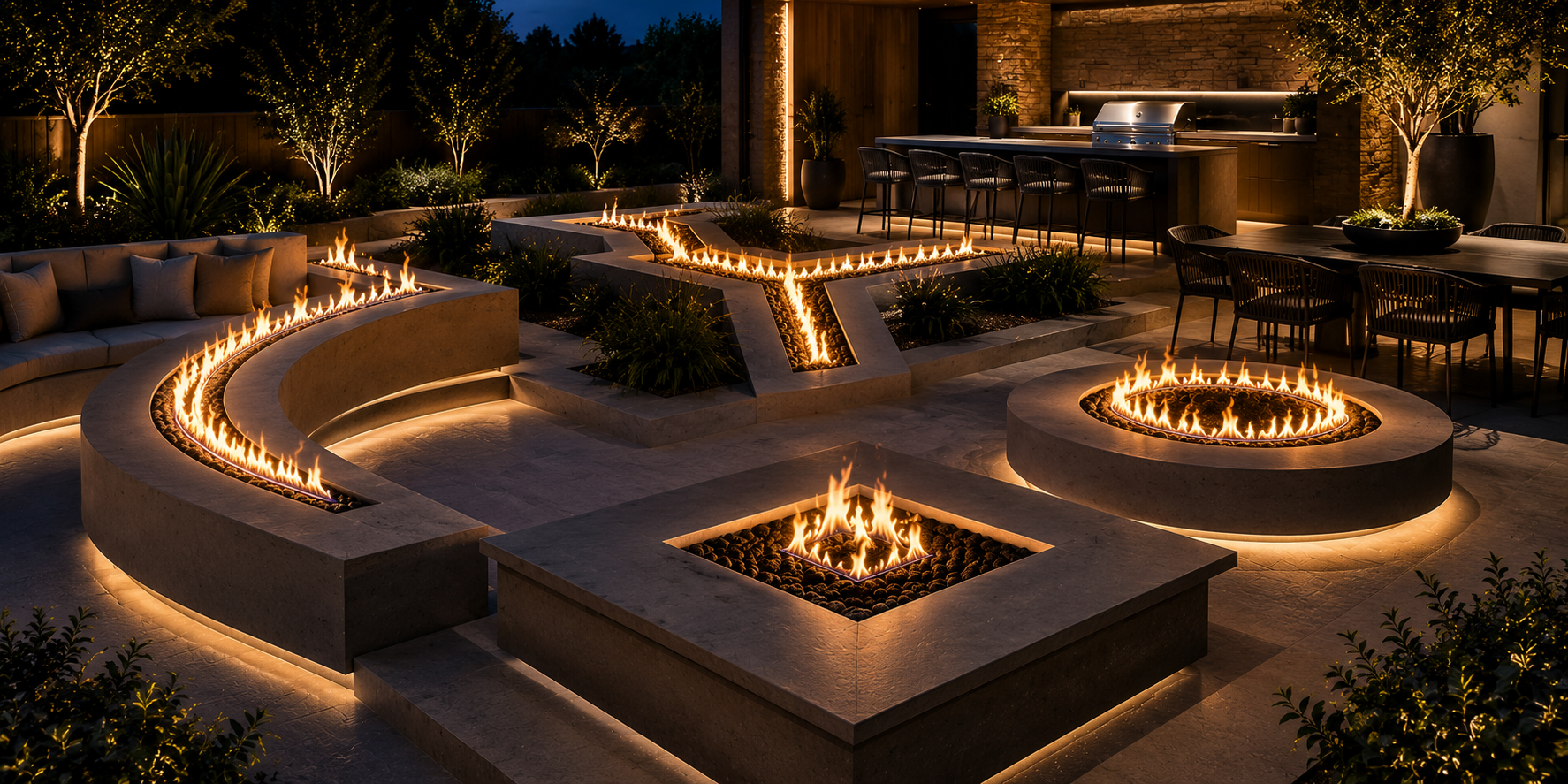 Custom Gas Fire Pits - Design Your Own