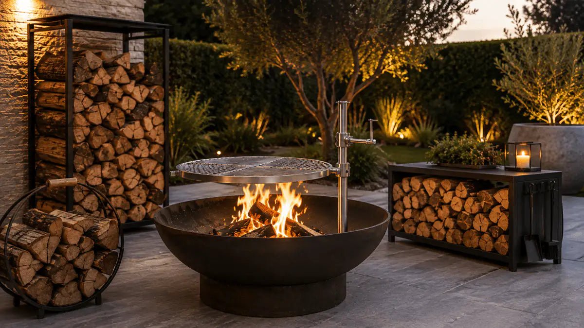 Firewood Racks, Log Racks & Wood Stackers - Outdoorium