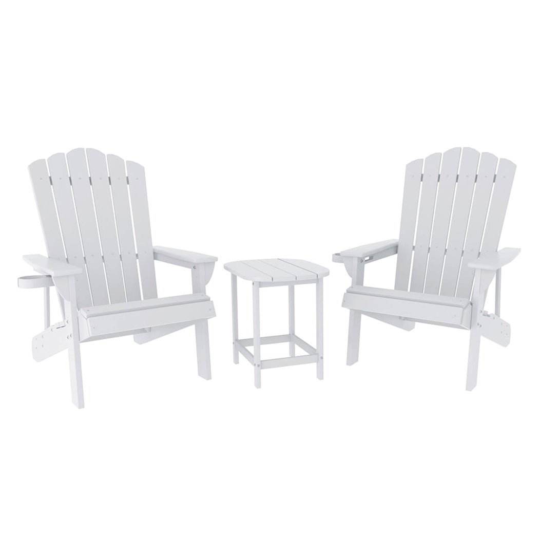 Outdoor furniture sets with coordinated chairs and tables