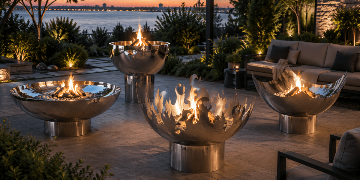 Stainless Steel Fire Pits - Outdoorium