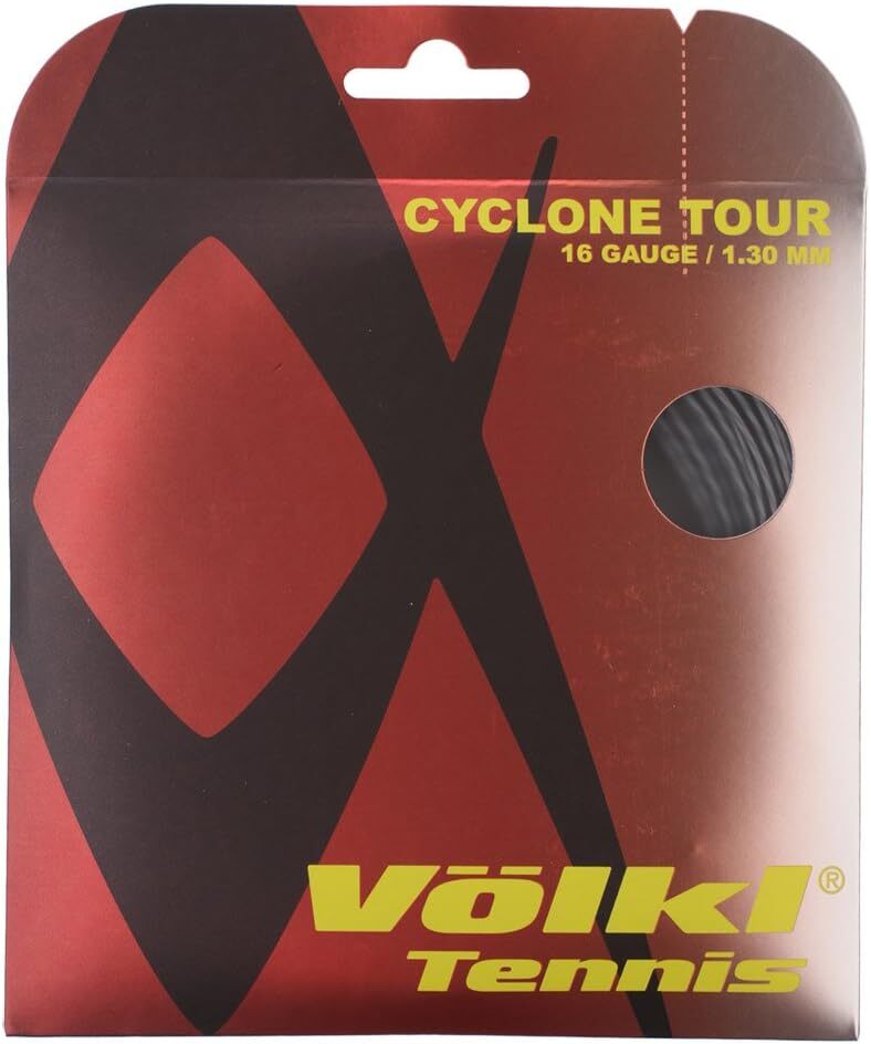 1 Pack Volkl Cyclone Tour 16g/1.30mm Tennis Racquet Strings - Anthracite - Outdoorium