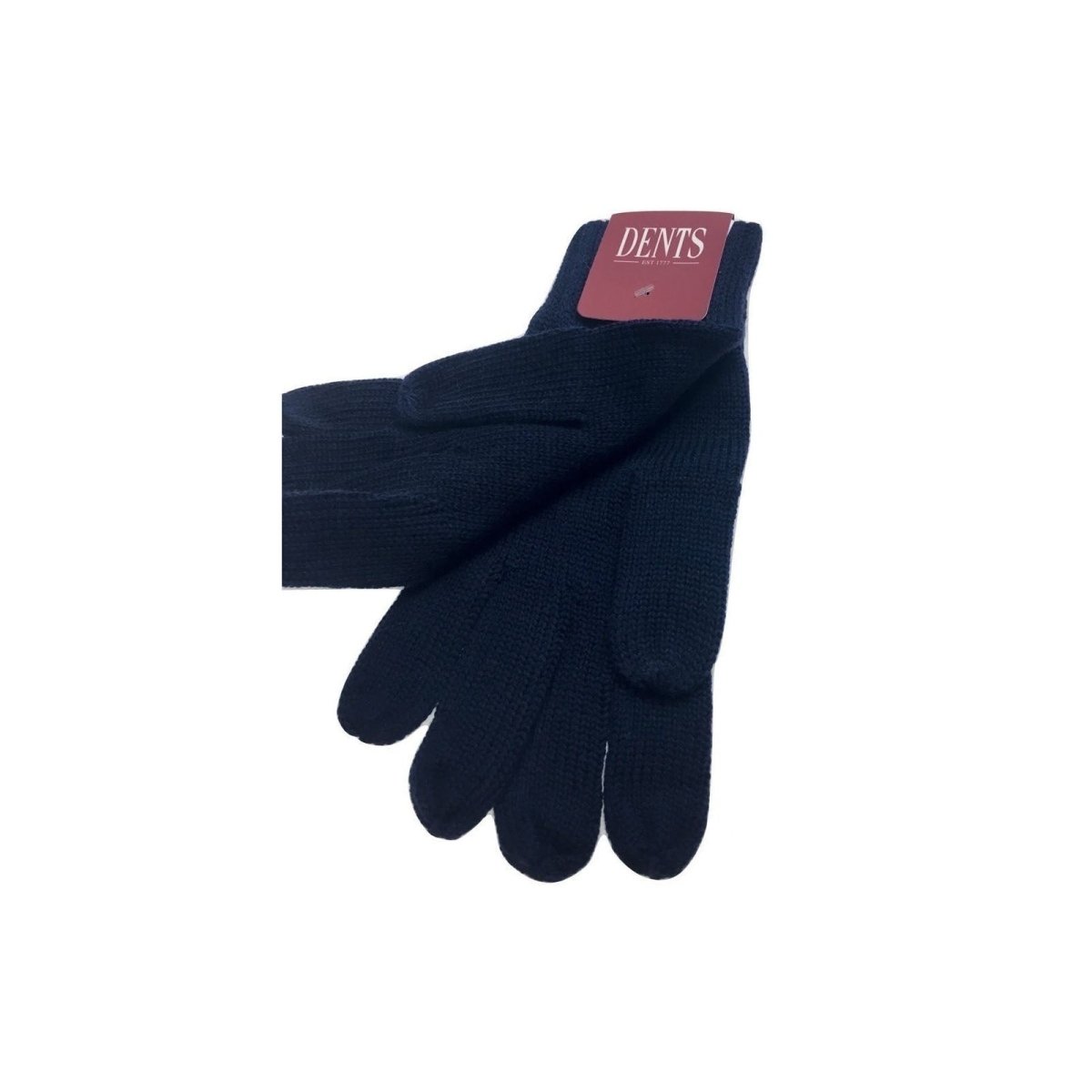 100% PURE WOOL GLOVES Winter Snow Ski Plain Knit Knitted Warm MK341 Plain - Navy - Outdoorium